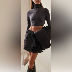 Simkhai 100% cashmere cropped turtle neck sweater, XS